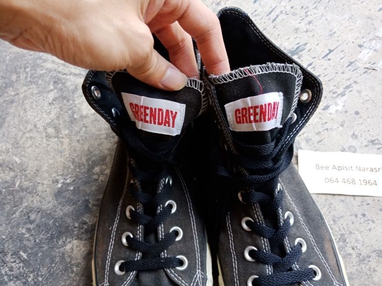 Converse Chuck Taylor All Star เบอร์ 9.5(43) x Greenday "ลายปกอัลบั้ม American Idiot" รูปที่ 6