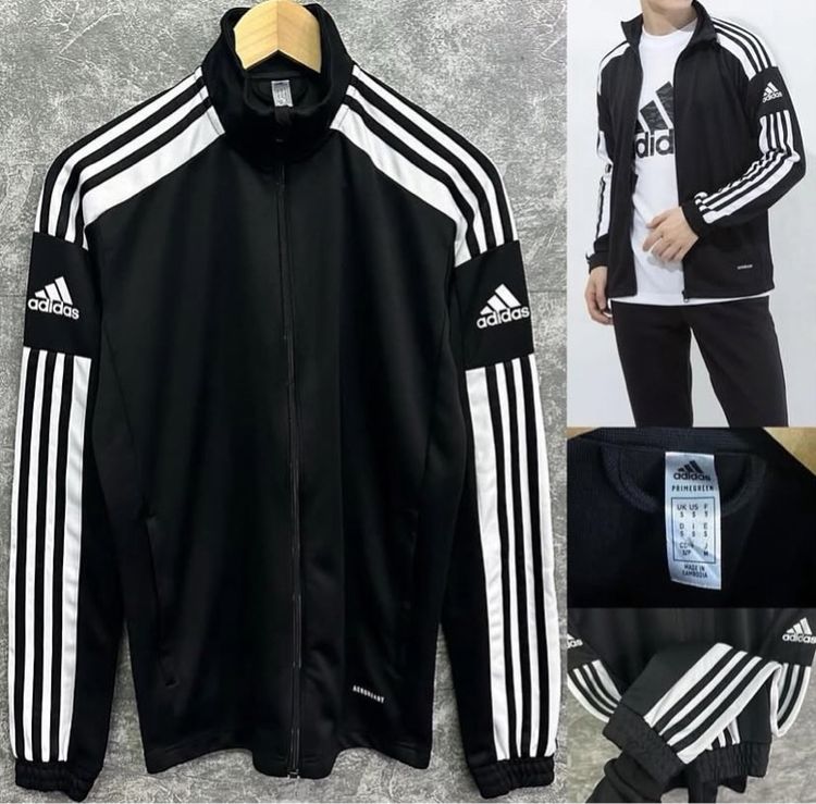 ดำ แขนยาว เสื้อแจ็คเก็ต | เสื้อคลุม อื่นๆ เสื้อวอม Adidas