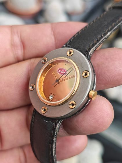 นาฬิกา Vintage Bugatti พร้อมบัคเคิลเดิม ระบบ Quartz ขนาดบอยไซส์ หายากสุดๆ มีตัวเดียวราคาแบ่งปันครับ รูปที่ 5