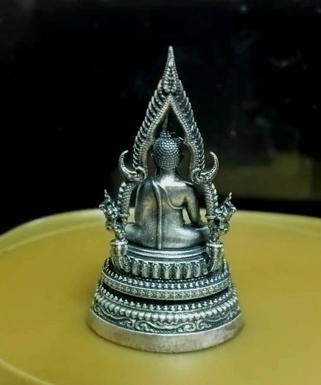 สมเด็จองค์ปฐม เนื้อเงินรมดำ ครูบาอริยชาติ วัดแสงแก้วโพธิญาณ เชียงราย สวยงามมาก รูปที่ 12