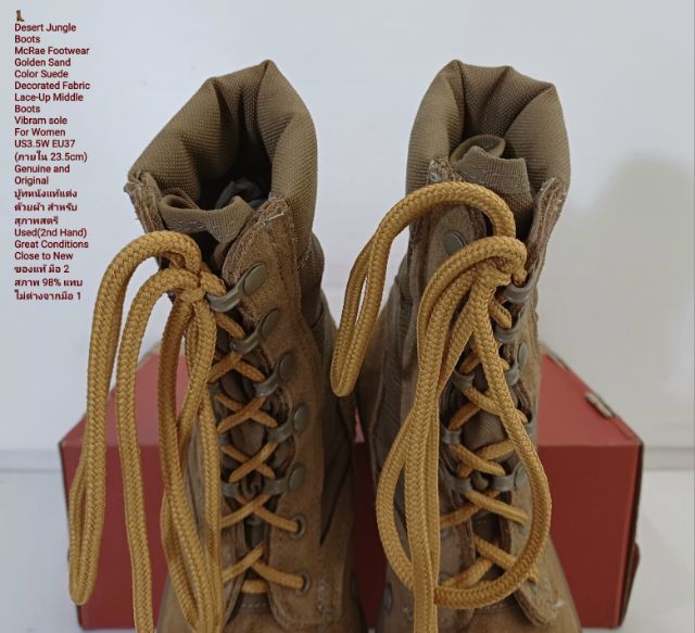 McRae Footwear, Desert Jungle Boots, Vibram sole, Women's US3.5W EU37(23.5cm) Genuine and Original ของแท้ มือ 2 สภาพแทบไม่ต่างจากมือ 1 รูปที่ 8