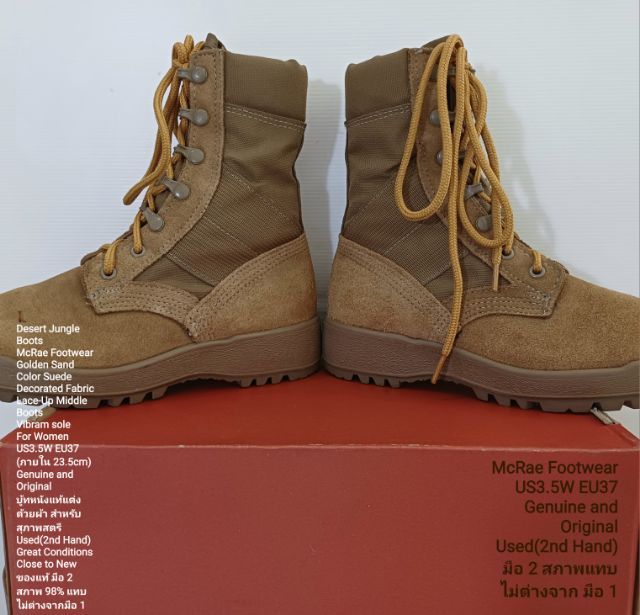 McRae Footwear, Desert Jungle Boots, Vibram sole, Women's US3.5W EU37(23.5cm) Genuine and Original ของแท้ มือ 2 สภาพแทบไม่ต่างจากมือ 1 รูปที่ 10