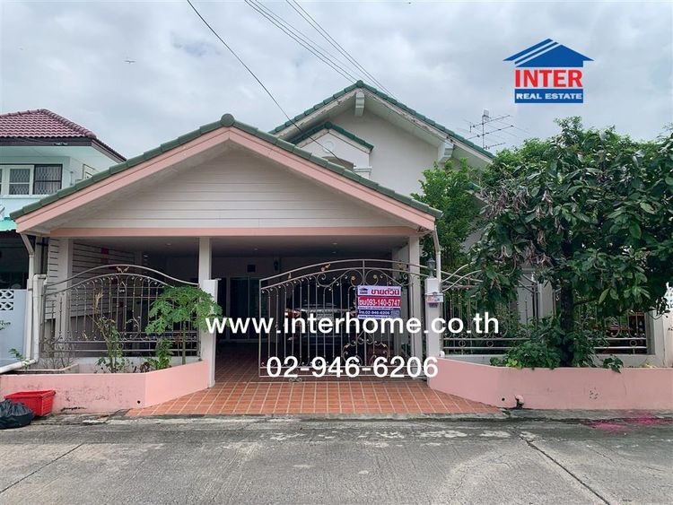 บ้านเดี่ยว 2 ชั้น 55 ตร.ว. หมู่บ้านบ้านมโนรมย์4 เลียบคลองสอง ซอยเลียบคลองสอง19 ถนนเลียบคลองสอง ถนนคู้บอน เขตคลองสามวา กรุงเทพมหานคร