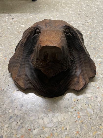 ไม้แกะสลักรูปหัวหมี งานเก่าจากจีน รูปที่ 7