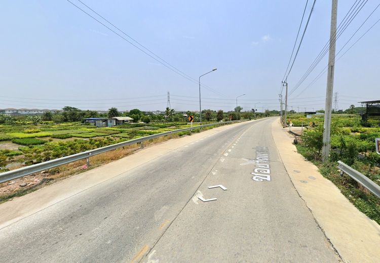 ขายที่ดินแปลงสวย ติดถนนบางม่วง - บางคูลัด เนื้อที่ 13-3-4 ไร่ อำเภอบางกรวย จังหวัดนนทบุรี เหมาะทำโครงการจัดสรร รูปที่ 3