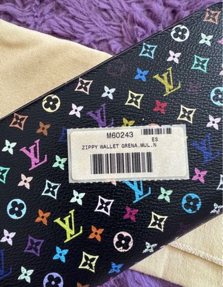  🏷️Louis Zippy Wallet Multicolorun 💯  รูปที่ 6