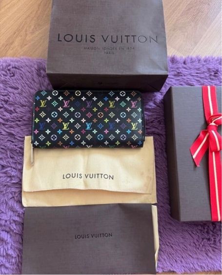  🏷️Louis Zippy Wallet Multicolorun 💯  รูปที่ 5