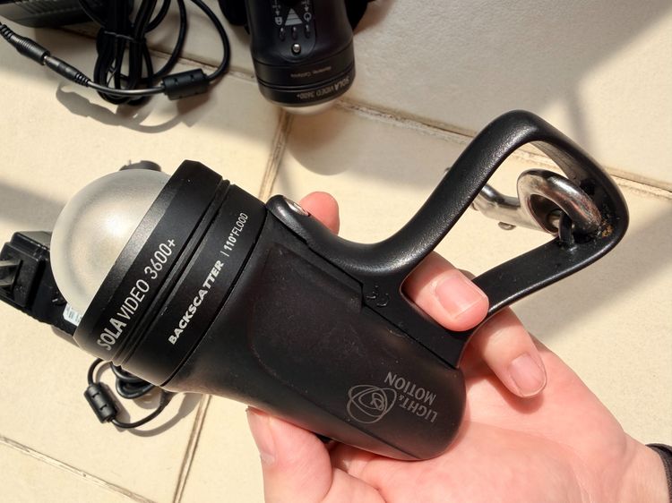 Sola Video 3600 Plus Dual Lights Backscatter Dome 110 Degree 3800 Lumens ชุดไฟถ่ายใต้น้ำ Scuba Snorkeling GoPro Bangkok Cash Only รูปที่ 6