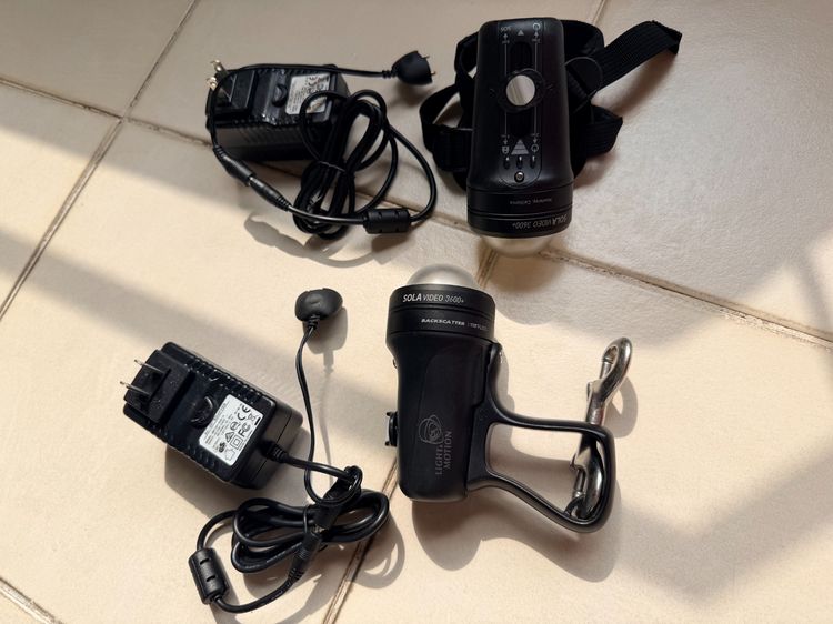 Sola Video 3600 Plus Dual Lights Backscatter Dome 110 Degree 3800 Lumens ชุดไฟถ่ายใต้น้ำ Scuba Snorkeling GoPro Bangkok Cash Only รูปที่ 4