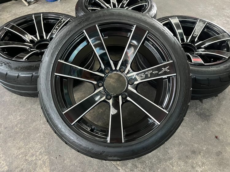 ✨ล้อแม็ก 6รู139✨GT-X ใบพัด ขอบ 18 พร้อมยาง 235-45-18 Greentrac💥ปี 22💥 รูปที่ 2