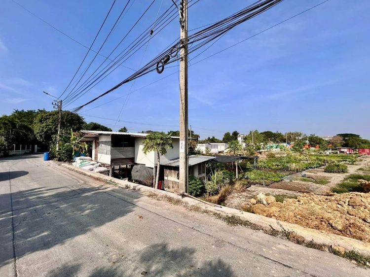 ขายที่ดินพร้อมสิ่งปลูกสร้าง ทำเลทอง 2-2-5.5 ตร.ว ติดถนนกาญจนาภิเษก อ.บางใหญ่ นนทบุรี หลังโรงถ่ายกันตนา บางใหญ่