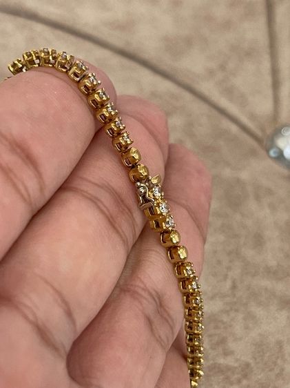 นาฬิกา WALTHAM Diamonds Quartz Full 18k Solid Gold ขอบพร้อมสายเพชรแท้ 83เม็ด   รูปที่ 16