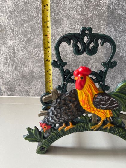 ที่แขวนสายยาง ไก่ เหล็กหล่อ แต่งบ้านสะสม รูปที่ 13