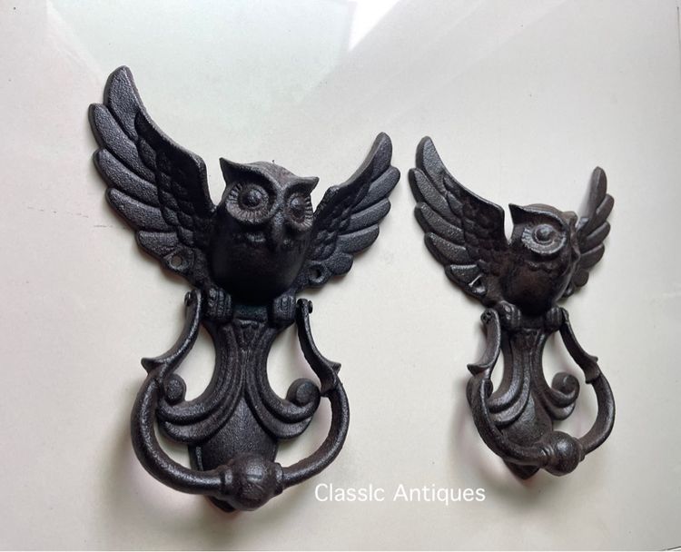 มือจับประตู นกฮูก เหล็กหล่อสะสม รูปที่ 5