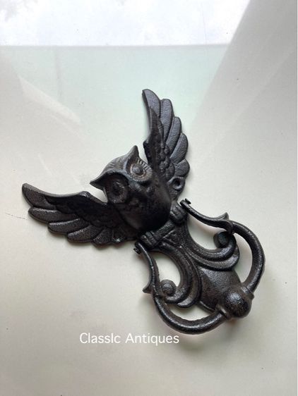 มือจับประตู นกฮูก เหล็กหล่อสะสม รูปที่ 2