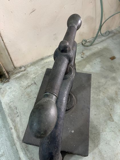 เครื่องอัดผ้า เหล็กหล่อโบราณ เก่าสะสม A2 รูปที่ 5