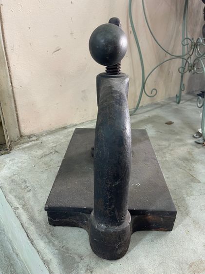 เครื่องอัดผ้า เหล็กหล่อโบราณ เก่าสะสม A2 รูปที่ 6