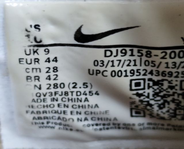 Nike AF1 ลูกเสือ 44.0  28.0แท้ มือสอง  รูปที่ 9