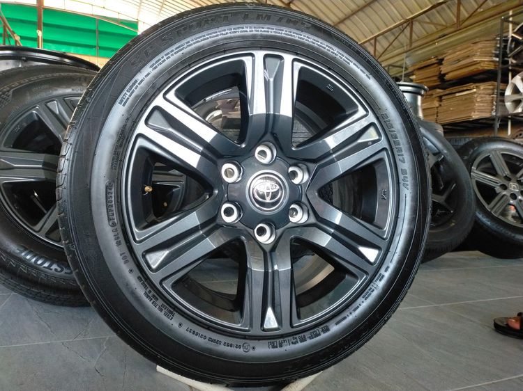 แม็กโตโยต้า ขอบ17 พร้อมยางดันลอป 215 55 17 ปี24 ยางสวยทุกเส้นใส่รถตู้  หรือแปลงใส่ยี่ห้ออื่น 6 รู 139 รูปที่ 2