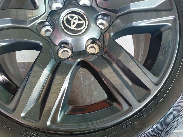 แม็กโตโยต้า ขอบ17 พร้อมยางดันลอป 215 55 17 ปี24 ยางสวยทุกเส้นใส่รถตู้  หรือแปลงใส่ยี่ห้ออื่น 6 รู 139 รูปที่ 6