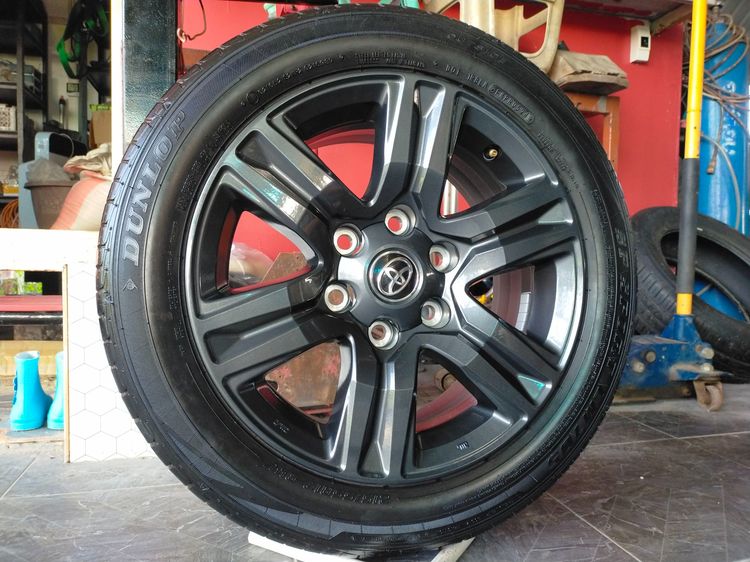แม็กโตโยต้า ขอบ17 พร้อมยางดันลอป 215 55 17 ปี24 ยางสวยทุกเส้นใส่รถตู้  หรือแปลงใส่ยี่ห้ออื่น 6 รู 139 รูปที่ 4