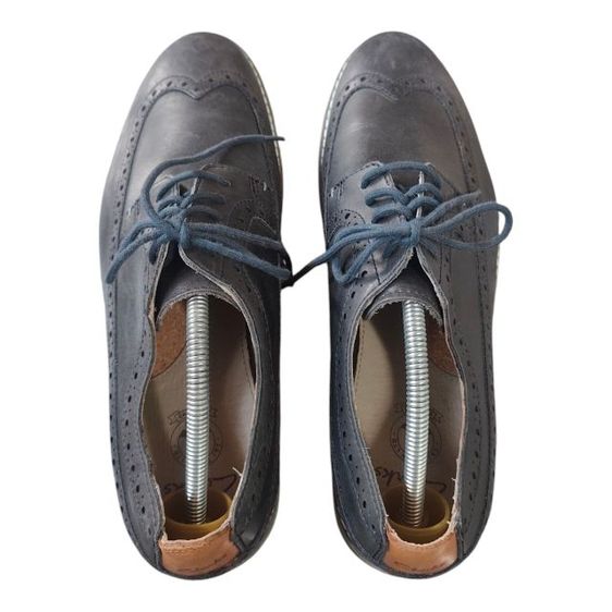 Clarks England รองเท้าหนังนูบัคแบบ  ทรงยาวsize uk8.5 us 9.5 eu42.5 26.5-27cm. รูปที่ 5