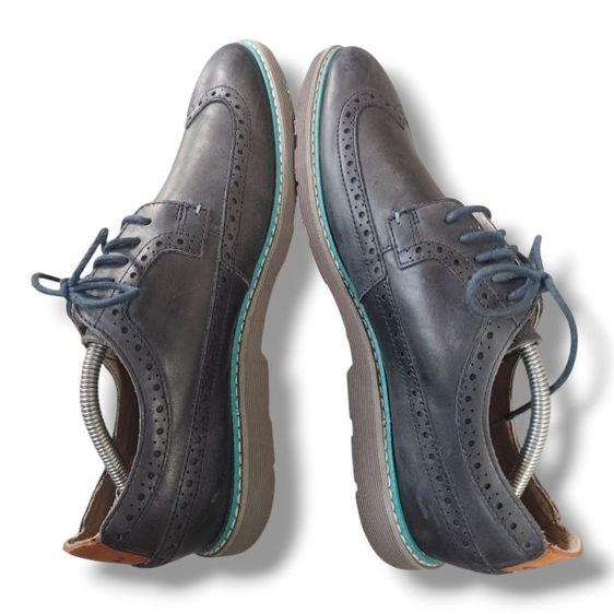 Clarks England รองเท้าหนังนูบัคแบบ  ทรงยาวsize uk8.5 us 9.5 eu42.5 26.5-27cm. รูปที่ 8