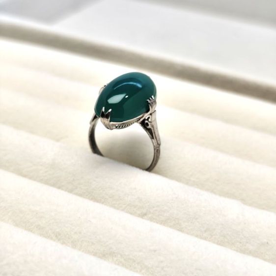 🔖แหวนเงินแท้ หินแท้ ตอกโค๊ต Silver งานจากญี่ปุ่น รูปที่ 8