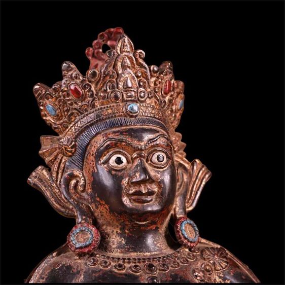 ✨พระชัมภละ (Jambhala) สำริดเก่าโบราณ รูปที่ 2