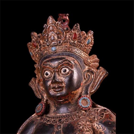 ✨พระชัมภละ (Jambhala) สำริดเก่าโบราณ รูปที่ 3