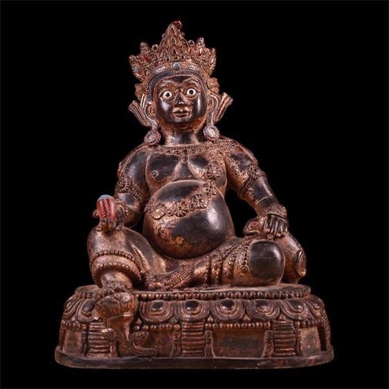 ✨พระชัมภละ (Jambhala) สำริดเก่าโบราณ รูปที่ 5