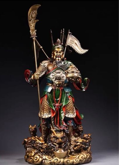 🐲รูปปั้นเทพเจ้ากวนกงยู นักรบมังกรสำริด รูปที่ 4