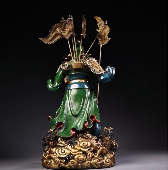 🐲รูปปั้นเทพเจ้ากวนกงยู นักรบมังกรสำริด รูปที่ 3