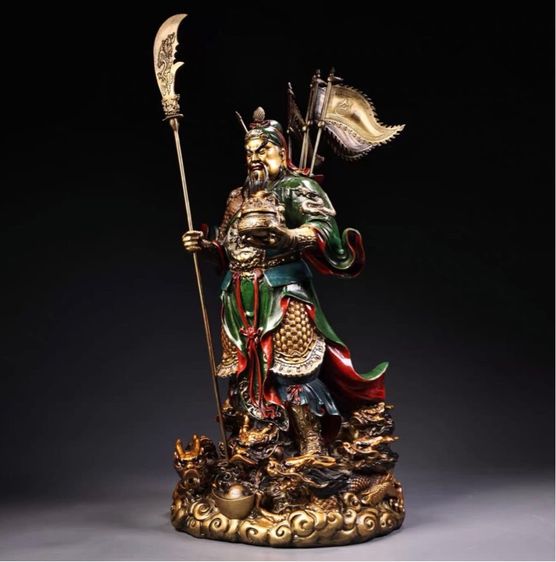 🐲รูปปั้นเทพเจ้ากวนกงยู นักรบมังกรสำริด รูปที่ 5