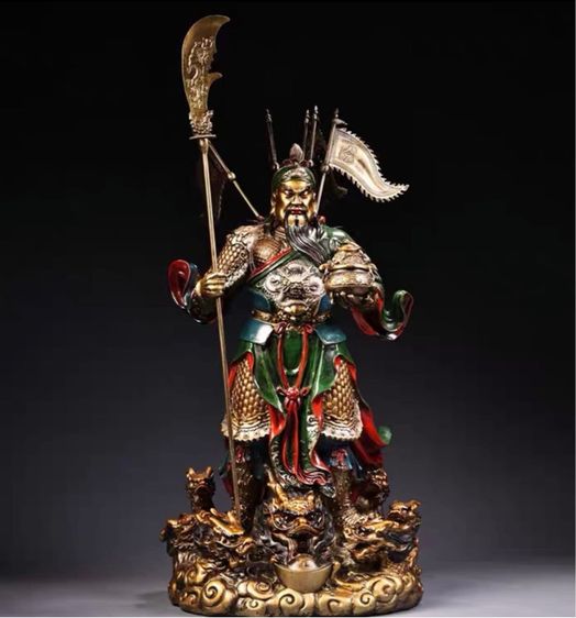 🐲รูปปั้นเทพเจ้ากวนกงยู นักรบมังกรสำริด รูปที่ 2