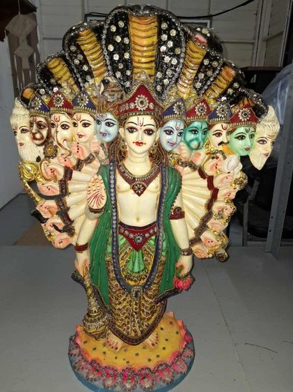 พระนารายณ์เปิดโลก สูง28นิ้ว กว้าง21นิ้ว