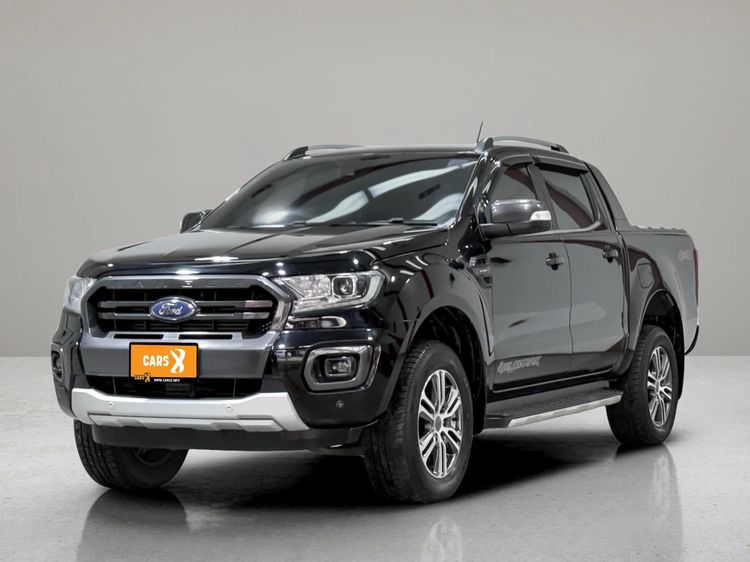 Ford Ranger 2020 2.0 Bi-Turbo Hi-Rider Wildtrak Pickup ดีเซล ไม่ติดแก๊ส เกียร์อัตโนมัติ ดำ