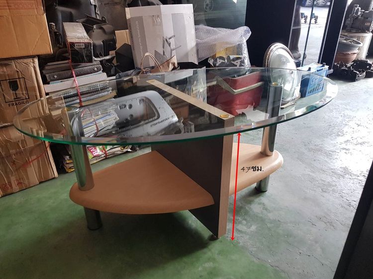 โต๊ะกลางโซฟาทรงวงรี สภาพสวย รูปที่ 3