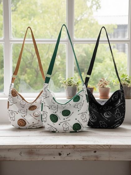 ไม่ระบุ อื่นๆ ผ้า กระเป๋าแฟชั่นลายการ์ตูน