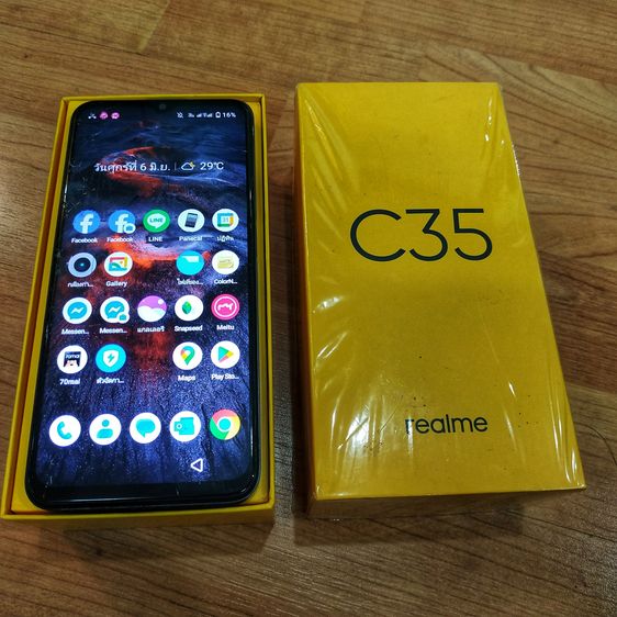 ขาย Realme C35 สีดำ สภาพใหม่ 95 เปอร์เซนต์ พร้อมเคสกันรอย รูปที่ 2