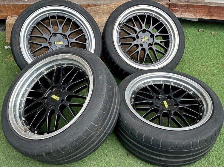 ล้อ ขอบ 18 นิ้ว ลาย BBS LM  สเป็ค 5x120 หน้า ET35 หน้า 8 หลัง 9 ยางปีเก่า รูปที่ 3
