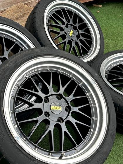 ล้อ ขอบ 18 นิ้ว ลาย BBS LM  สเป็ค 5x120 หน้า ET35 หน้า 8 หลัง 9 ยางปีเก่า รูปที่ 2