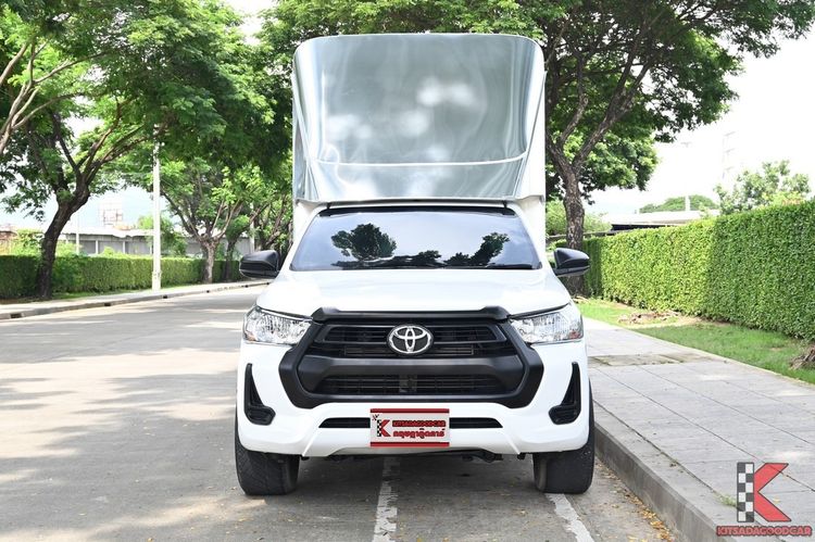 Toyota Hilux Revo 2021 2.4 Entry Pickup ดีเซล ไม่ติดแก๊ส เกียร์ธรรมดา ขาว รูปที่ 2