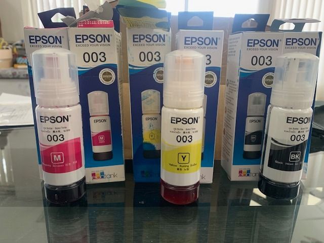 น้ำหมึกเติม epson003 แท้  ใช้กับprinter inkjet Epson L3110,L3150 รูปที่ 3