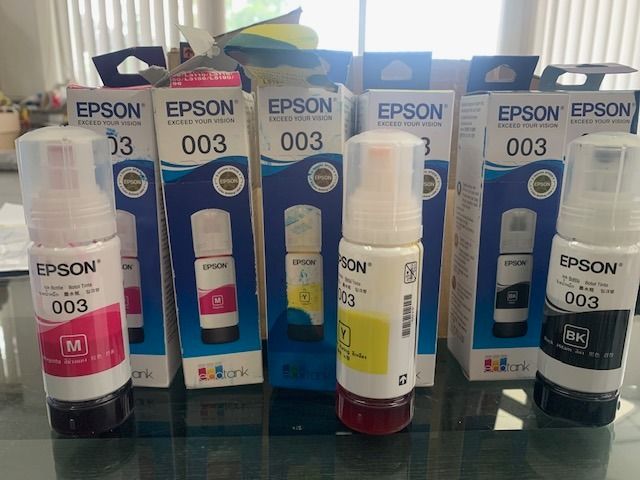 น้ำหมึกเติม epson003 แท้  ใช้กับprinter inkjet Epson L3110,L3150