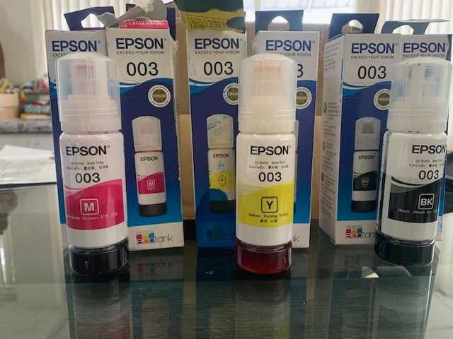 น้ำหมึกเติม epson003 แท้  ใช้กับprinter inkjet Epson L3110,L3150 รูปที่ 2