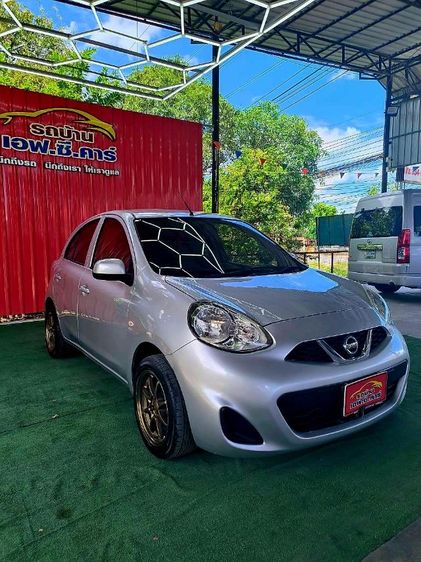 Nissan March 2017 1.2 E Sedan เบนซิน ไม่ติดแก๊ส เกียร์อัตโนมัติ บรอนซ์เงิน รูปที่ 4