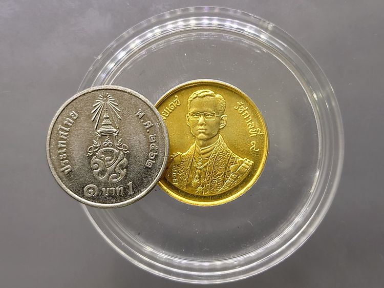 เหรียญทองคำ 3000 บาท (หนัก 2 สลึง) ที่ระลึก 60 พรรษา รัชกาลที่9 พ.ศ.2530 วาระหายาก จำนวนผลิตน้อย รูปที่ 7