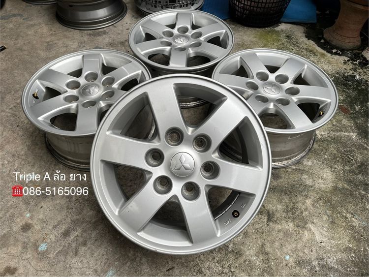 Enkai อะลูมิเนียมอัลลอย 16" ✨ล้อแม็ก 6รู139✨Mitsu Triton ขอบ 16💖สภาพสวย💖