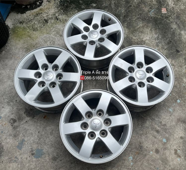 ✨ล้อแม็ก 6รู139✨Mitsu Triton ขอบ 16💖สภาพสวย💖 รูปที่ 6